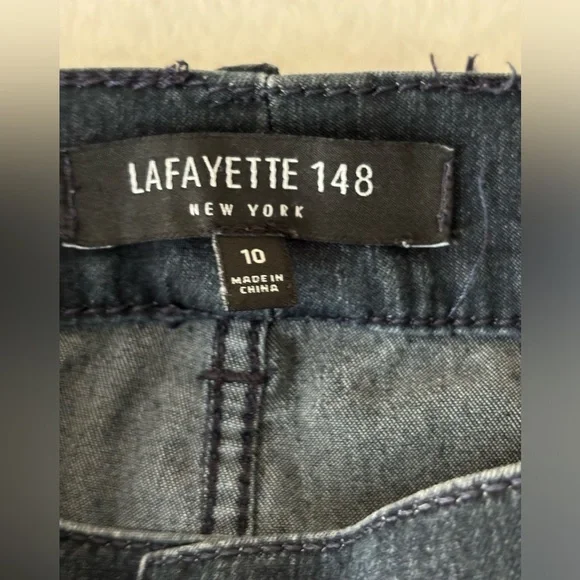 LAFAYETTE 148 Black Classic Jeans - Size 10 - Picture 5 of 13
